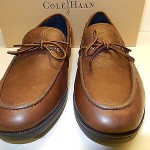 NEW COLE HAAN AIR MASON DARK BROWN LEATHER CAMP MOCS WITH NIKE AIR-9.5M