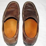 Cole Haan Men’s 10.5 Brown distressed leather loafers driving shoes moccasins