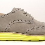 Cole Haan ‘LunarGrand’ Wingtip Mens Charcoal/Yellow size 9.5 M