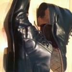 Cole Haan Men’s 9D Patent Leather Fashion Dress Ankle Boots Lace up Shoes