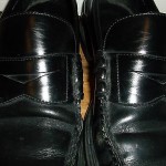 Cole Haan Santa Barbara Mens Black Polished Leather Loafers Nike Air Soles Sz 12