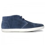 $245 HUGO BOSS Navy Blue Ankle Chukka Mens Boots 10.5 43.5 Dress Desert 11 44