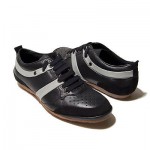 $295 Hugo Boss ORANGE Label Lace-up Sneakers Black Mens Shoes 8 41 Trainers 7.5