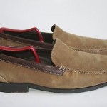 Cole Haan Brown Tan Suede Leather Loafer Slip On Shoe Size 9.5M