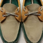 Mens Cole Haan Green / Orange Suede Boat Shoe US Size 9.5 M