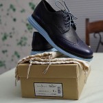 Brand New New Cole Haan LUNARGRAND WINGTIP Black IRIS Leather Shoes SZ 11 Rare
