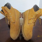 Mens sz 13 M tanned leather Timberland ankle work boots all terrain soles shoes