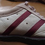 DIESEL MEN’S ‘WISH” GRAY  W/RED STRIP ATHELETIC SNEAKERS SIZE 9 1/2
