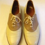 COLE HAAN mens size 10.5 M tan  brown leather saddle shoes 10 1/2