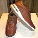 COLE HAAN NIKE AIR MEN BROWN LEATHER LACE UP OXFORD SHOES SZ 9.5 M