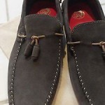 Diesel Men’s Fashion Loafers Grahl Anthracite Leather Boat Shoes sz 12 nwt $160.