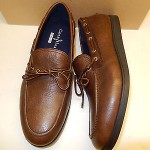 NEW COLE HAAN AIR MASON DARK BROWN LEATHER CAMP MOCS WITH NIKE AIR-9.5M