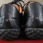 HUGO BOSS Orange Lable BLACK LEATHER Fasion SNEAKERS // size 13 D