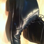 Cole Haan Men’s 9D Patent Leather Fashion Dress Ankle Boots Lace up Shoes