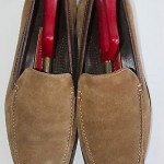 Cole Haan Brown Tan Suede Leather Loafer Slip On Shoe Size 9.5M