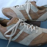 Diesel, Beige Tan Suede Leather Fashion Sneakers. Sz. 10 M