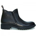Italian HUGO BOSS Black Ankle Dress Boots Welted Army Motorcycle Hiking Street