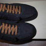 Nib HUGO BOSS Orange Orliro Navy Blue Sneakers Size 7