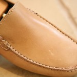 Men’s Hugo Boss Made in Italy Tan Leather Loafers Driving Shoes Size UK 6