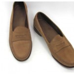 COLE HAAN Resort Men’s Tan Nubuck Leather Penny Loafer Shoes Size 12