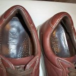COLE HAAN NIKE AIR MEN BROWN LEATHER LACE UP OXFORD SHOES SZ 9.5 M