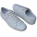 $225 HUGO BOSS Black Label White Sneakers Mens Shoes 9 42 Casual Trainers 8.5 .5
