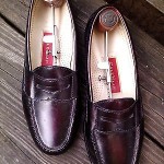 Men Cole Haan burgundy leather penny loafers slip on shoes size 6.5 E