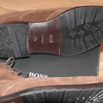 Brand New w Box Hugo Boss Clelior Suede Wingtip Ankle Boots for Men, Size US 8.5
