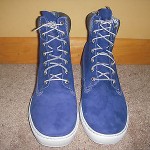 TIMBERLAND EARTHKEEPERS NEWMARKET CUPSOLE 6 INCH BOOT SZ 9.5 BLUE NUBUCK 6700R