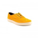 Cole Haan Bergen WingTip Mens Size 7 Orange Wide Suede Oxfords Shoes