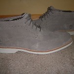 TIMBERLAND EARTHKEEPERS STORMBUCK BROGUE CHUKKA SZ 10 GREY SUEDE 5835R