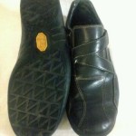 Cole Haan Black Moccasins Velcro Strap  Vibram Sole Driving Shoe Size 8.5 M