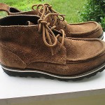 COLE HAAN 7 M Brown NIKE AIR suede ANKLE BOOT leather lace-up high top shoe