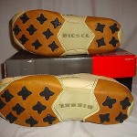 Used Men’s Diesel Auriga Casual LEather Shoes Size 8 Korma/Bamboo