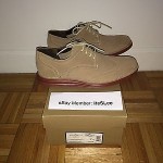 COLE HAAN LUNARGRAND WINGTIP OXFORD MILKSHAKE SUEDE SZ 9.5 C10228