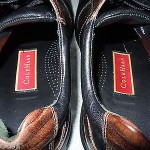 Mens COLE HAAN NIKE AIR brown black two tone OXFORD casual dress SHOES size 9.5