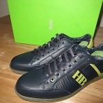 NEW HUGO BOSS GREEN LABEL ELDORADO CONTRAST LEATHER SHOES SNEAKERS Size9 42EU