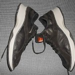 HUGO BOSS nice black leather/suede comfortable sneakers   SZ 43 – 10M