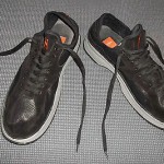 HUGO BOSS nice black leather/suede comfortable sneakers   SZ 43 – 10M