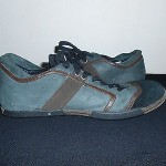 DIESEL MENS size 9 LEATHER SUEDE black green brown SHOE SNEAKER VERY NICE!
