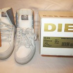 DIESEL Gulliver Sneakers – Size US 7 / EU 39 – White/Gray