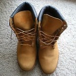 Men’s Timberland Work/hiking Boots Sz 12W  Wheat /Yellow