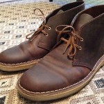MENS CLARKS ORIGINAL DESERT CHUKKA BEESWAX LEATHER BOOTS 78358 SIZE 9.5