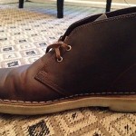 MENS CLARKS ORIGINAL DESERT CHUKKA BEESWAX LEATHER BOOTS 78358 SIZE 9.5