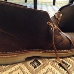 MENS CLARKS ORIGINAL DESERT CHUKKA BEESWAX LEATHER BOOTS 78358 SIZE 9.5