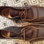 MENS CLARKS ORIGINAL DESERT CHUKKA BEESWAX LEATHER BOOTS 78358 SIZE 9.5