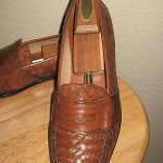 COLE HAAN Gorgeous Woven Leather Brown Loafers/Slipons  11.5M  SUPER!!