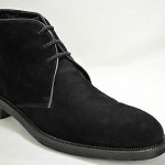 Hugo Boss Men Black Suede w/Leather Trim Chukka Boots US 12 UK 11 EU 45