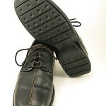 Mens COLE HAAN DRIVING Oxfords Loafers Shoes Lace-Up Black Leather 11 M EUC