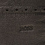 $325 Hugo Boss Black Mens Wingtip Lace-up Zipper Boots 11 44 Army Hiking 11.5 45